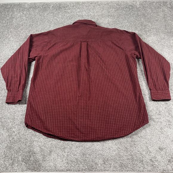 Woolrich Flannel Shirt Mens Extra Large Button Down Cotton Plaid Classic Red - Picture 7 of 12